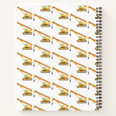 Crane Construction Truck Kinder Monogram Notitieboek (Achterkant)