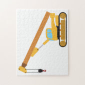 Crane Construction Truck Legpuzzel (Verticaal)