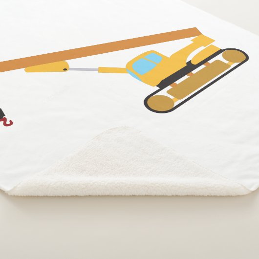 Crane Construction Truck Sherpa Deken (3/4)