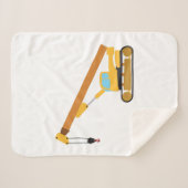 Crane Construction Truck Sherpa Deken (Voorkant (horizontaal))