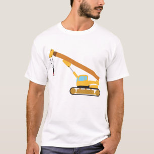 Crane Construction Truck T-shirt