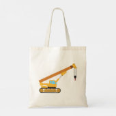 Crane Construction Truck Tote Bag (Achterkant)