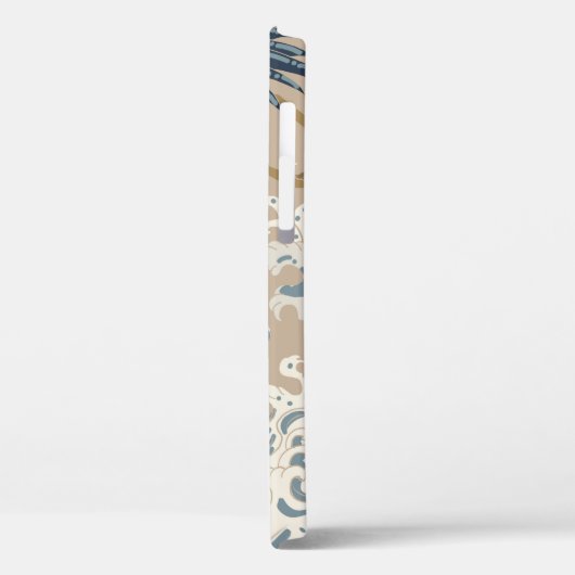 Crane en Japanse golfillustratie. Traditioneel Case-Mate iPhone Case (Achterkant / Links)