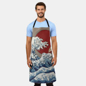 Crane en Japanse golfillustratie Traditionele C Schort (Gedragen)