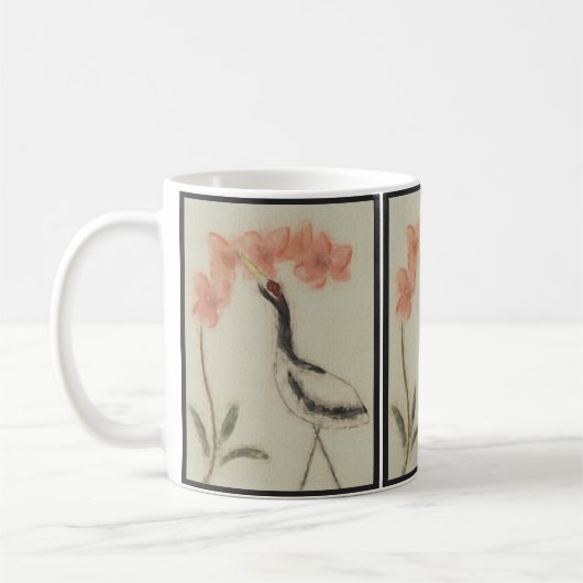 Crane- en Orchid-Mok Koffiemok (Links)