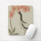 Crane en Orchid Mousepad Muismat (Met muis)