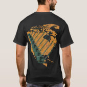 CRANE-EXPLOITANT NORTH AMERICA JIGSAW PUZZLE MAP T-SHIRT (Achterkant)