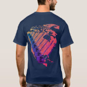 CRANE-EXPLOITANT NORTH AMERICA JIGSAW PUZZLE MAP T-SHIRT (Achterkant)