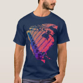 CRANE-EXPLOITANT NORTH AMERICA JIGSAW PUZZLE MAP T-SHIRT (Voorkant)
