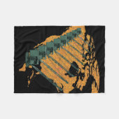 CRANE-EXPLOITANT US MAP JIGSAW PUZZLE OPERATOR FLEECE DEKEN (Voorkant (Horizontaal))