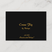 Crane Fly ATC Visitekaartje (Achterkant)