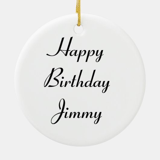 Crane Fly Custom Birthday Keramisch Ornament (Achterkant)