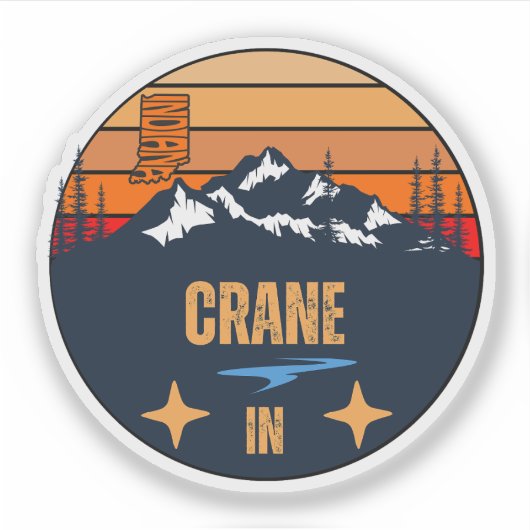 Crane, Indiana Sticker (Voorkant)
