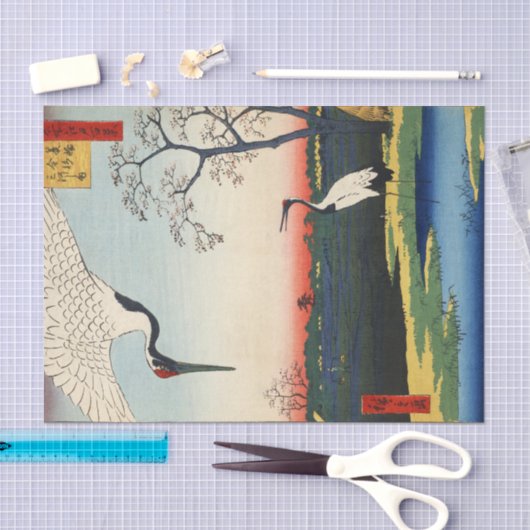 Crane of Edo, Hiroshige Tissuepapier (Craft)