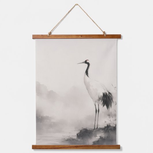 Crane of Silence Hangend Wandkleed (Voorkant)