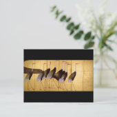 Crane, Ogata Korin Japanse Fine Art Briefkaart (Staand voorkant)