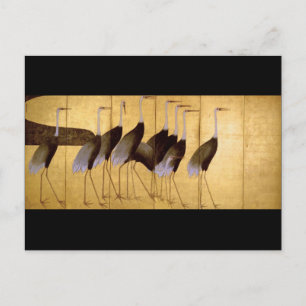 Crane, Ogata Korin Japanse Fine Art Briefkaart