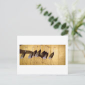 Crane, Ogata Korin Japanse Fine Art Briefkaart (Staand voorkant)