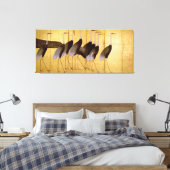 Crane, Ogata Korin Japanse Fine Art Canvas Afdruk (Insitu (Slaapkamer))