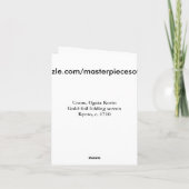 Crane, Ogata Korin Japanse Fine Art Kaart (Achterkant)