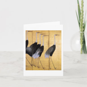 Crane, Ogata Korin Japanse Fine Art Kaart