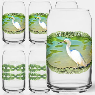 Crane on the Mismaloya River 0335 Blikvorm Glas