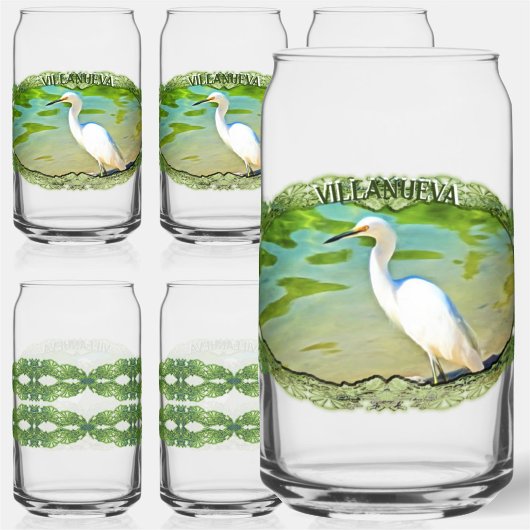 Crane on the Mismaloya River 0335 Blikvorm Glas