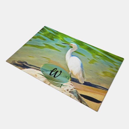 Crane on the Mismaloya River 0335 Deurmat (Schuin)