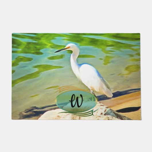 Crane on the Mismaloya River 0335 Deurmat (Voorkant)