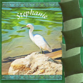 Crane on the Mismaloya River 0335 Fleece Deken