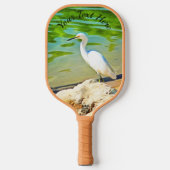 Crane on the Mismaloya River 0335 Pickleball Paddle (Voorkant)