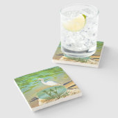 Crane on the Mismaloya River 0335 Stenen Onderzetter (Zijkant)