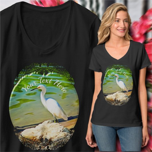 Crane on the Mismaloya River 0335 T-shirt