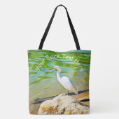 Crane on the Mismaloya River 0335 Tote Bag (Achterkant)