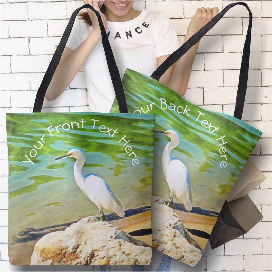 Crane on the Mismaloya River 0335 Tote Bag