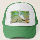 Crane on the Mismaloya River 0335 Trucker Pet (Voorkant)