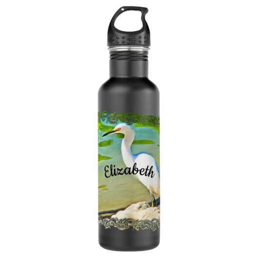 Crane on the Mismaloya River 0335 Waterfles (Voorkant)