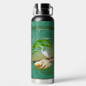 Crane on the Mismaloya River 0335 Waterfles (Achterkant)