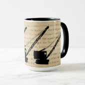 Crane Operator Crane Antiek Crawler Mok (Voorkant rechts)