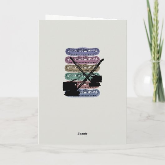 Crane Operator Crawler Crane Birthday Kaart  (Achterkant)