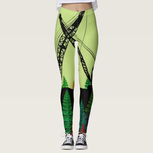 CRANE OPERATOR fantasy art crawler crane NORTHWEST Leggings (Voorkant)