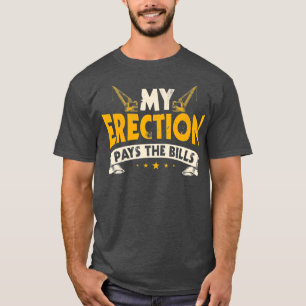 Crane Operator geeft grappig mijn rectie en betaal T-shirt