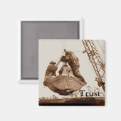  Crane Operator Mannen in Bucket Trust Magneet (Voorkant / Achterkant)