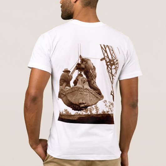  Crane Operator Mannen in Bucket Trust T-shirt (Achterkant)