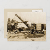 Crane Operator Northwest Loading Horse n Buggy Old Briefkaart (Voorkant / Achterkant)