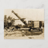 Crane Operator Northwest Loading Horse n Buggy Old Briefkaart (Voorkant)