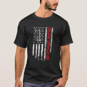 Crane Operator US Flag Crane Operator T-shirt (Voorkant)