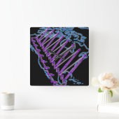 CRANE OPERATOR US MAP NEON LOOK CRAWLER CRANE VIERKANTE KLOK (Huis)