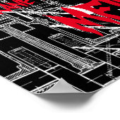 Crane operator = VINTAGE CRAWLER CRANE white Poster (Hoek)