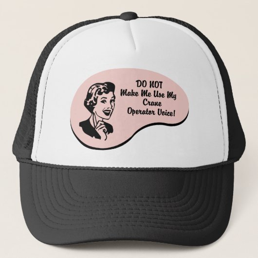 Crane Operator Voice Trucker Pet (Voorkant)